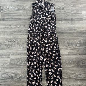 Black Floral Jumpsuit